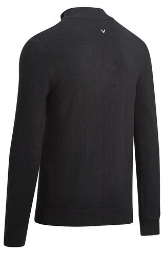 Callaway Windstropper 1/4 Zipped men's sweater, black INK