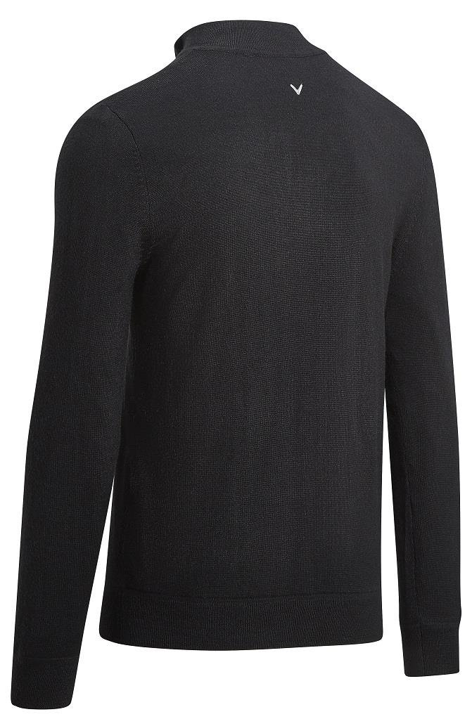 Callaway Windstropper 1/4 Zipped men's sweater, black INK