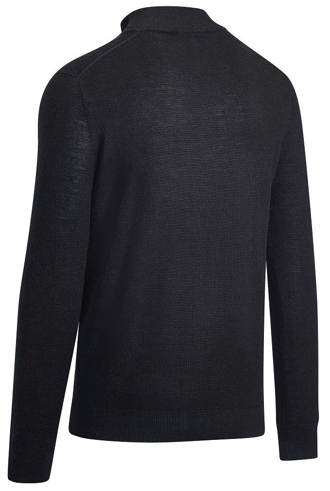 Callaway 1/4 Blended Merino men's sweater, black ink