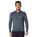 Callaway 1/4 Blended Merino men's sweater, steel heather
