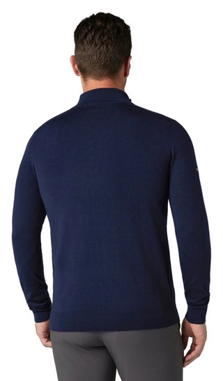 Callaway 1/4 Blended Merino men's sweater, navy blue