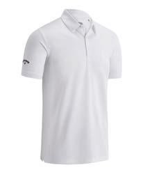 Callaway Swing Tech Solid men's polo, bright white