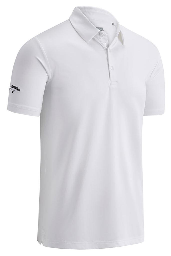 Callaway Swing Tech Solid men's polo, bright white