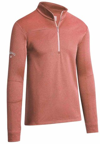 Callaway Pieced Waffle 1/4 Zip men's sweatshirt, dubarry heather