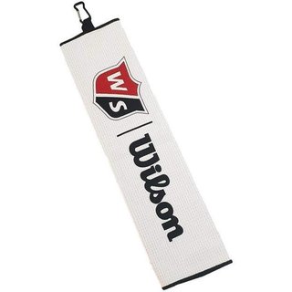Wilson Staff Tri Fold golf towel 16"x21", white