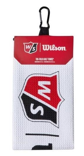 Wilson Staff Tri Fold golf towel 16"x21", white