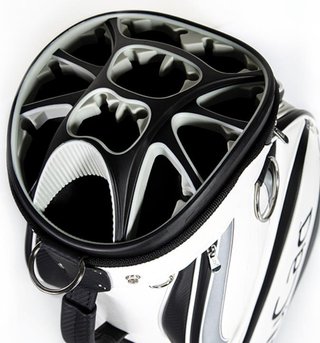 JuCad Pro cart bag, white/black