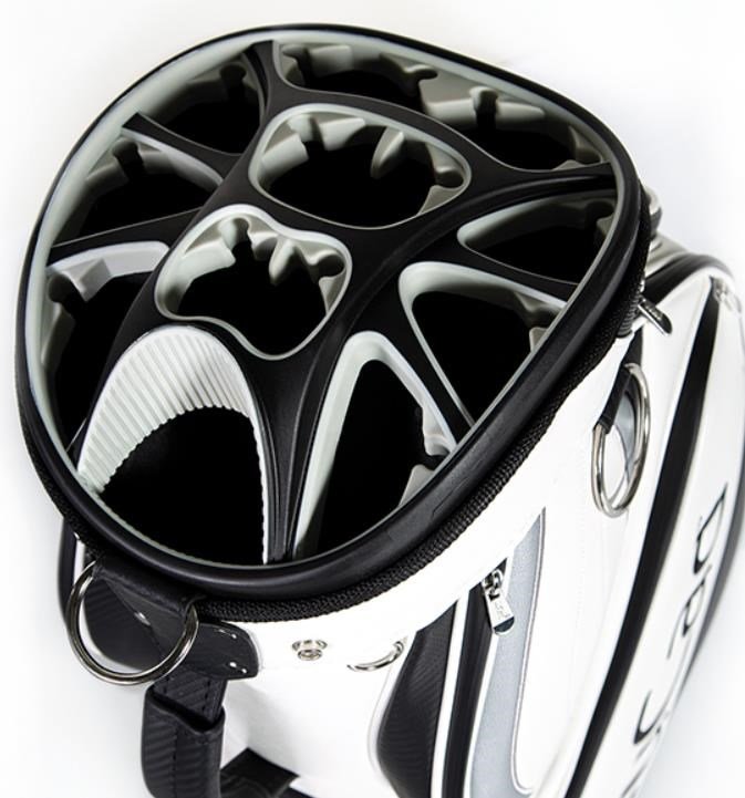 JuCad Pro cart bag, white/black