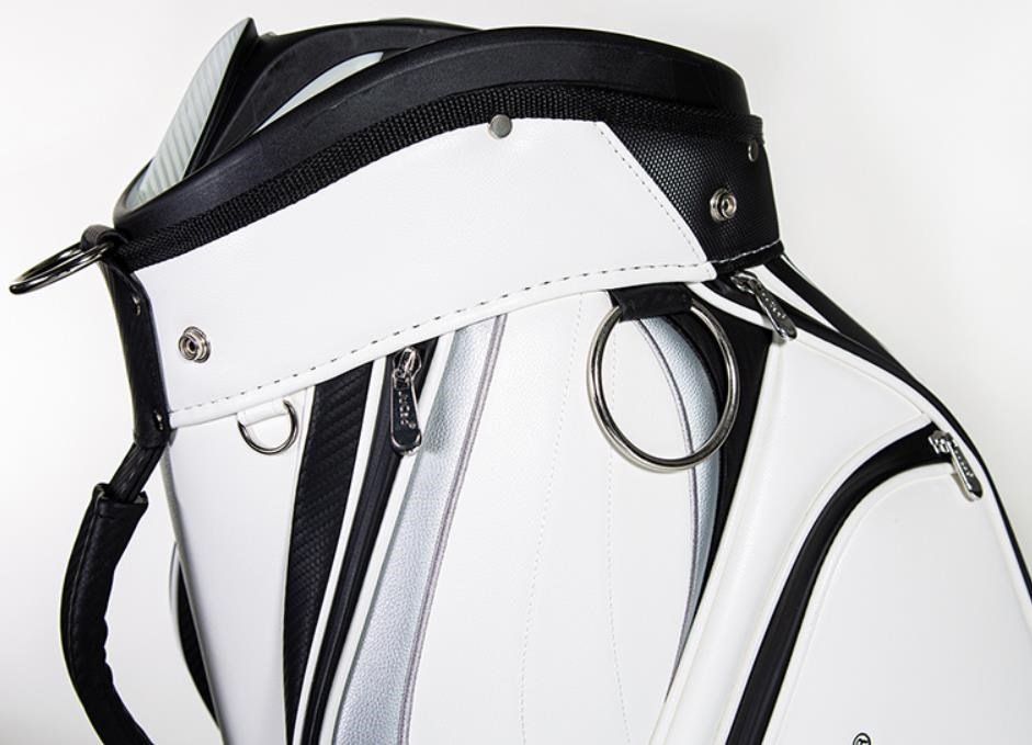 JuCad Pro cart bag, white/black