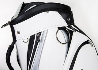 JuCad Pro cart bag, white/black