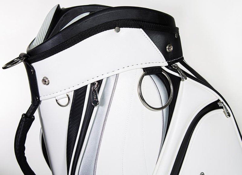 JuCad Pro cart bag, white/black
