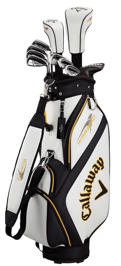 Callaway Warbird 21 men's golf set, steel, +cart bag, white