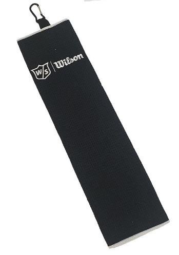 Wilson Staff Tri Fold golf towel, black