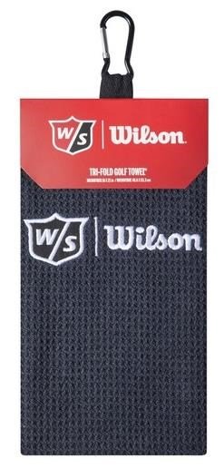 Wilson Staff Tri Fold golf towel, black