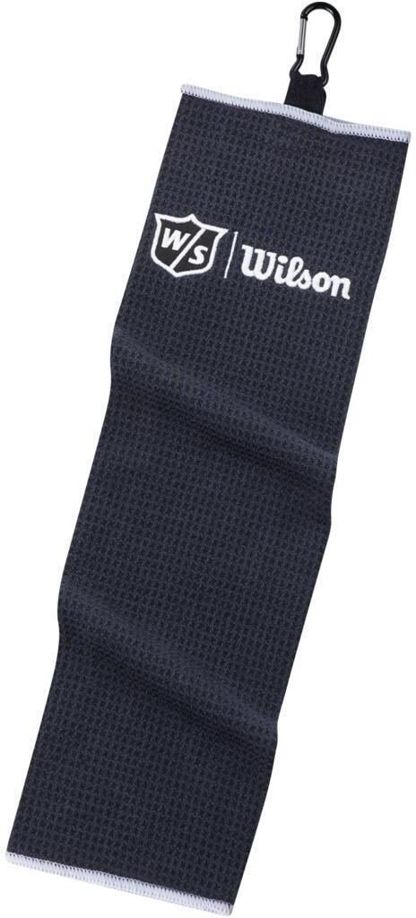 Wilson Staff Tri Fold golf towel, black
