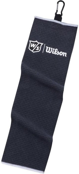 Wilson Staff Tri Fold golf towel, black