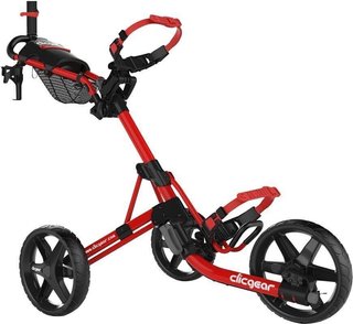 Clicgear M4 manual trolley, matt red