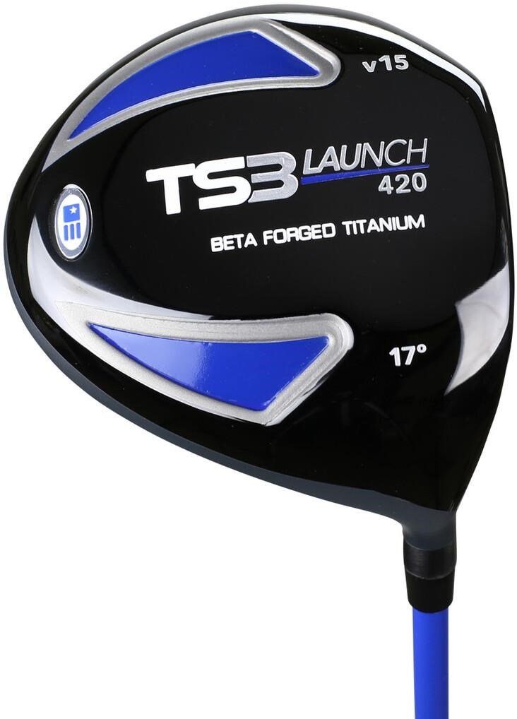 U.S. Kids Golf TS3-51 (130cm) V15 10-Club junior golf set, graphite + stand bag, royal/white/orange