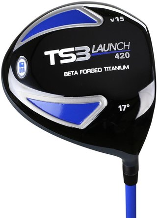 U.S. Kids Golf TS3-51 (130cm) V15 10-Club junior golf set, graphite + stand bag, royal/white/orange
