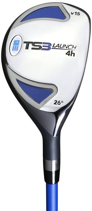 U.S. Kids Golf TS3-51 (130cm) V15 10-Club junior golf set, graphite + stand bag, royal/white/orange