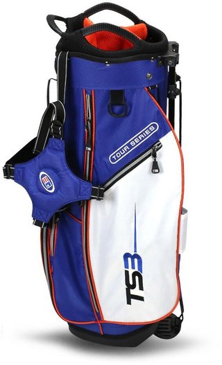 U.S. Kids Golf TS3-51 (130cm) V15 10-Club junior golf set, graphite + stand bag, royal/white/orange