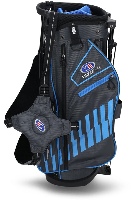 U.S. Kids Golf UL48 (122cm) WT20-S junior stand bag 2022 24.5", grey/teal
