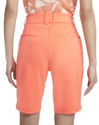 Nike Dri-FIT UV Ace women's shorts, bright mango