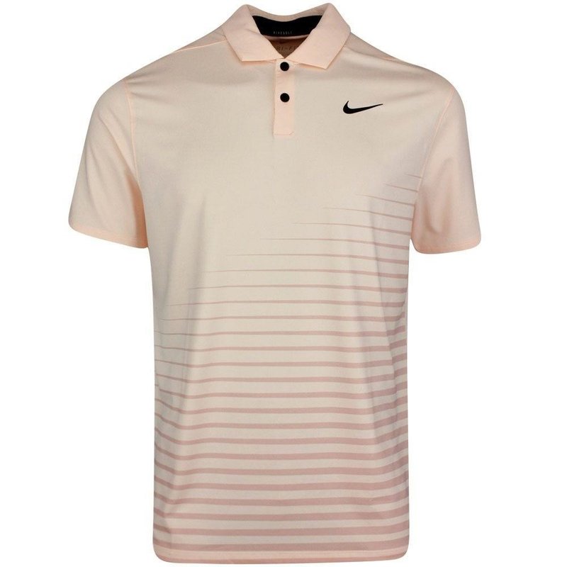 Nike Dry Vapor Stripe Graphic men's polo, crimson tint