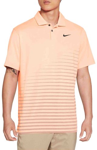 Nike Dry Vapor Stripe Graphic men's polo, crimson tint