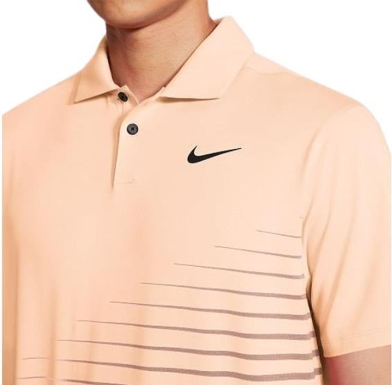 Nike Dry Vapor Stripe Graphic men's polo, crimson tint