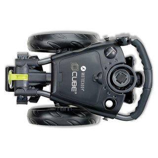 Motocaddy CUBE manual push trolley, graphite/lime