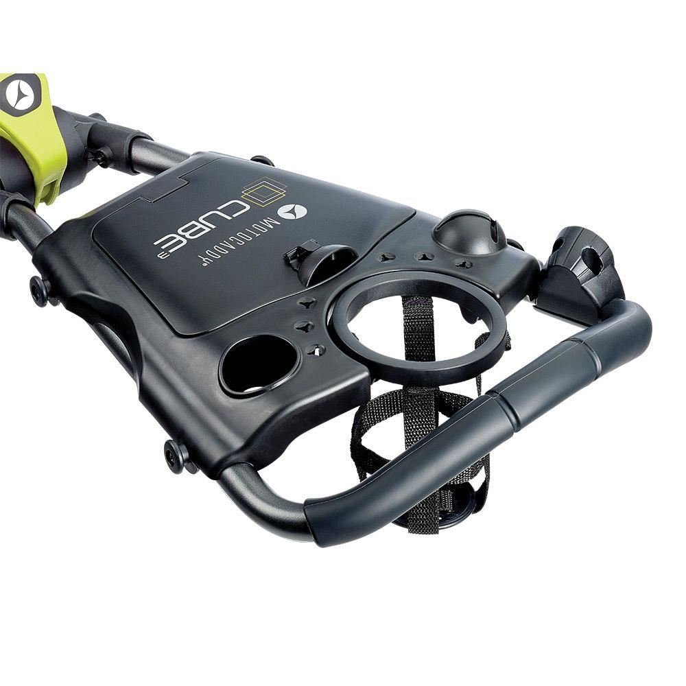 Motocaddy CUBE manual push trolley, graphite/lime