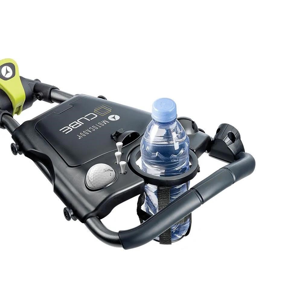 Motocaddy CUBE manual push trolley, graphite/lime