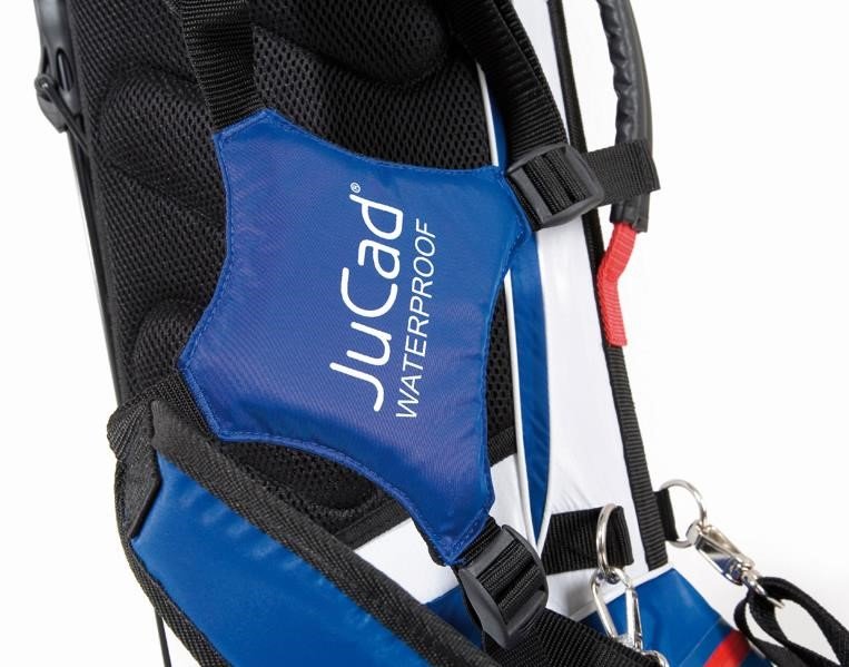 JuCad Waterproof 2in1 stand bag, blue/white/red