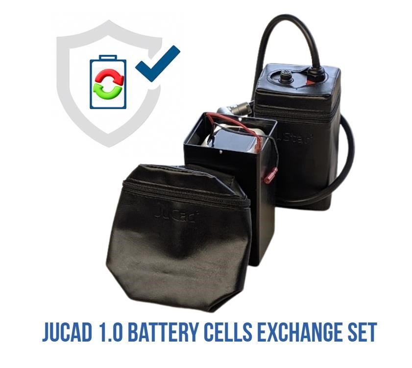 JuCad 1.0 Powerpack replace kit system no control-unit for self-mount incl. small battery cells case and cover