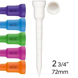 Lignum Tee 72mm (2 3/4") Neon Mix 12pack