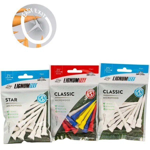 Lignum Tee 53mm (2 1/8") 16pack Neon Mix