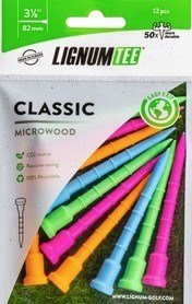 Lignum Tee 82mm (3 1/8") Neon Mix Tees, 12-Pack