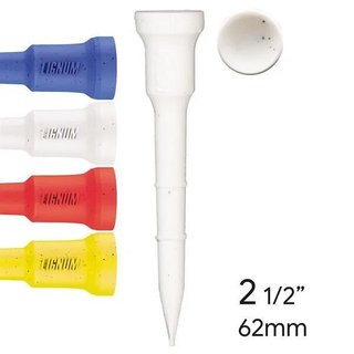 Lignum Tee 62mm (2 1/2") colour mix tees, 12 pack