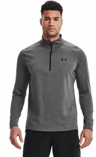 Under Armour Tech 2.0 1/2 Zip men's long sleeve shirt, grey