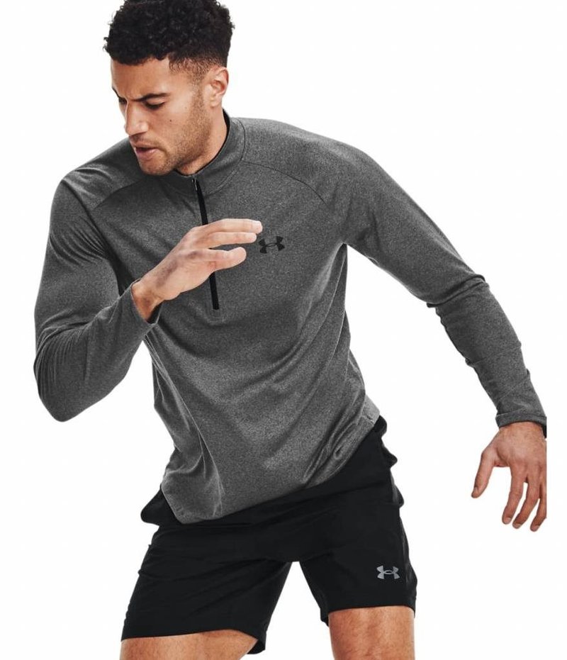 Under Armour Tech 2.0 1/2 Zip men's long sleeve shirt, grey