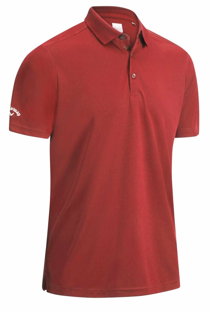 Callaway Tournament men's polo, true red