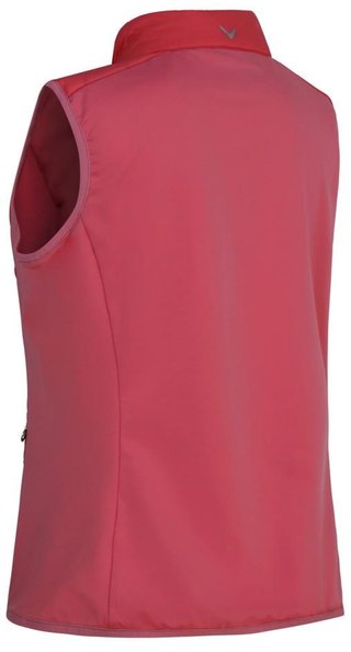 Callaway Lightweight Quilted women's vest, geranium