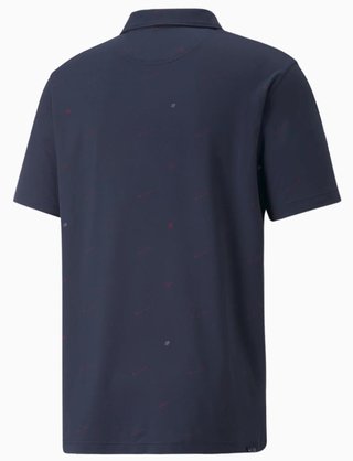 Puma Cloudspun Love men's polo, navy blazer/ski patrol