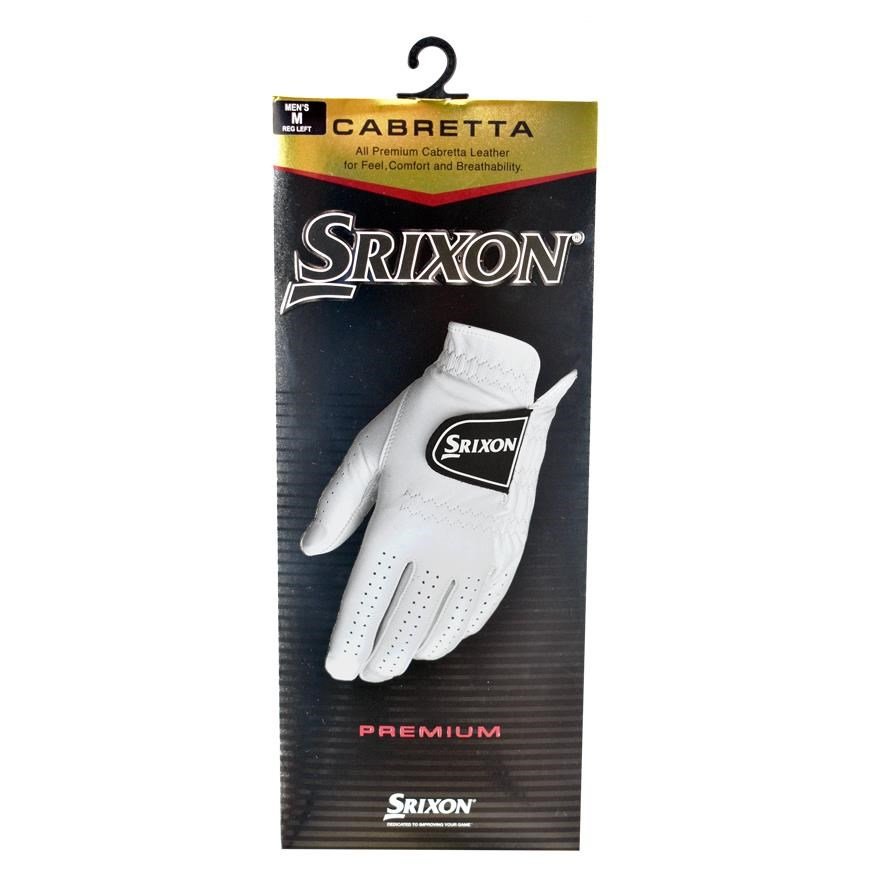 Srixon Premium Cabretta Leather mens golf glove, white
