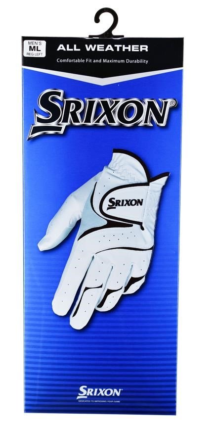 Srixon All Weather mens golf glove, white