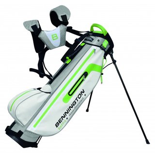 Bennington EASY 4 Water Resistant stand bag, white/silver/lime