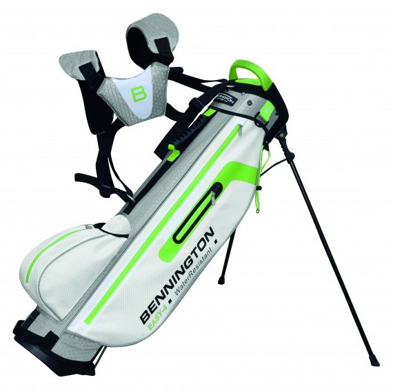 Bennington EASY 4 Water Resistant stand bag, white/silver/lime