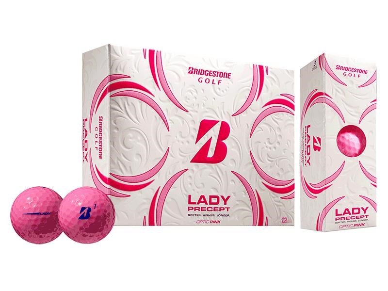 Bridgestone Lady Precept women's golf balls, pink