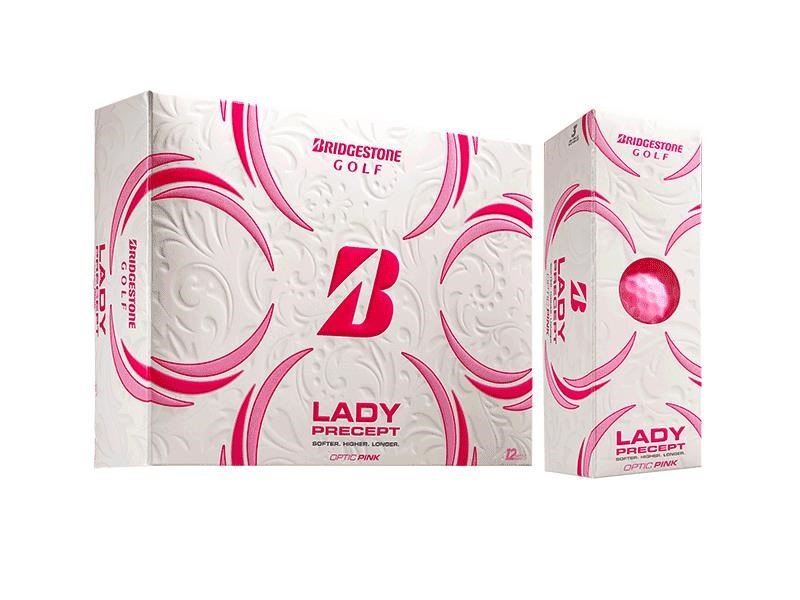 Bridgestone Lady Precept women's golf balls, pink